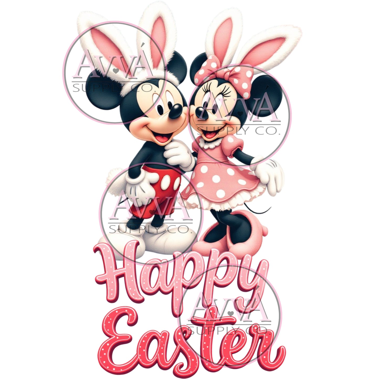 782 - Hoppy Easter Mouse - Vinyl + Decal