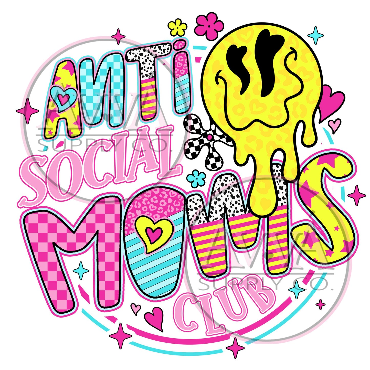 806 - Anti Social Moms Club *Exclusive* - Decal