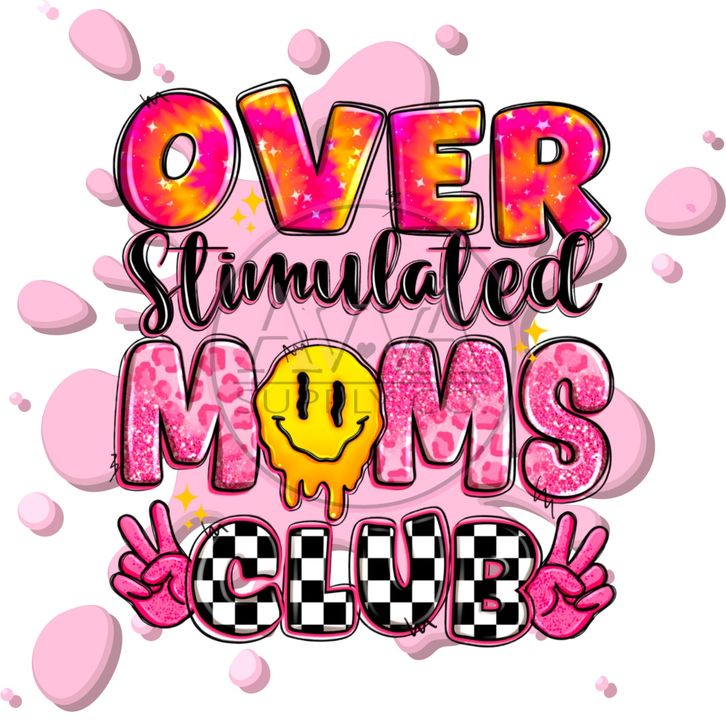 811 - Over stimulated Mom *Exclusive* - Decal