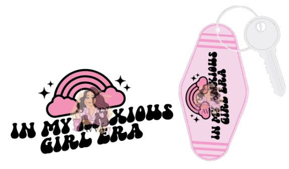 Anxious Girl Era 5pk - Motel Keychain UV DTF Decal