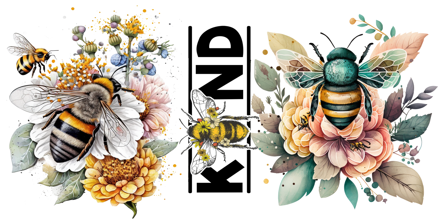 15 - Bee Kind UV DTF