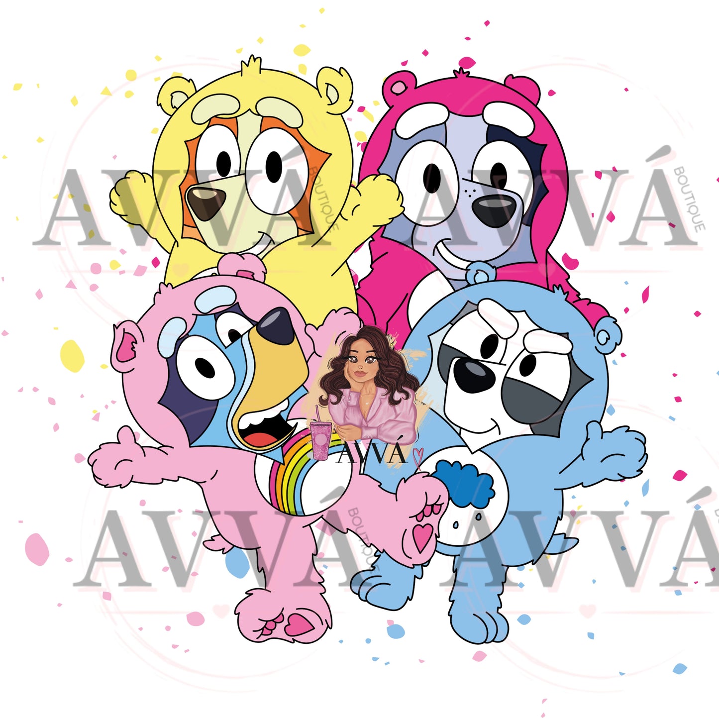 Blue Heeler Bear- Vinyl + Decal + Wrap