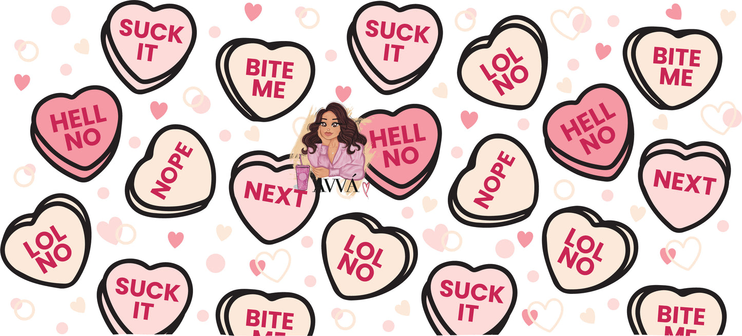 620 - Blush Anti Candy Hearts Wrap