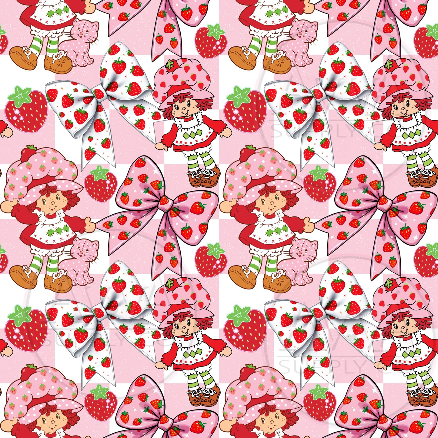 804 - Checkered S. Shortcake - Vinyl + Decal