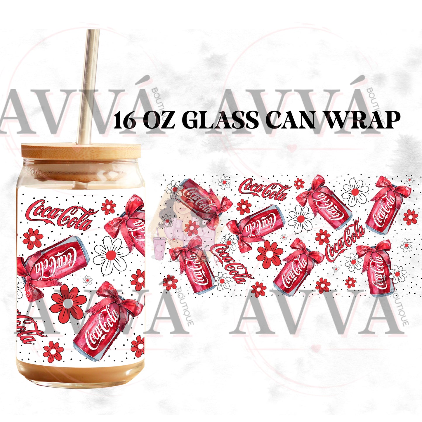 Coca Cola and Flowers - Vinyl + Decal + Wrap