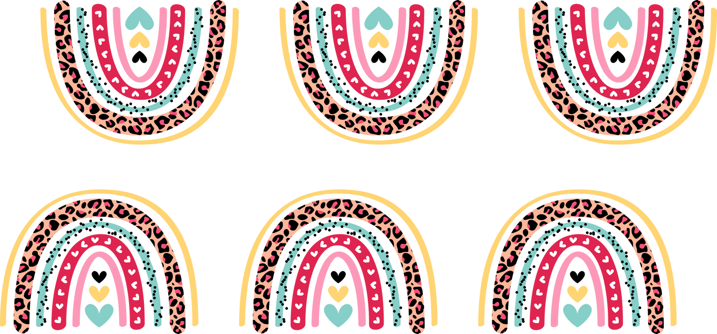 34 - Colorful Rainbows UV DTF