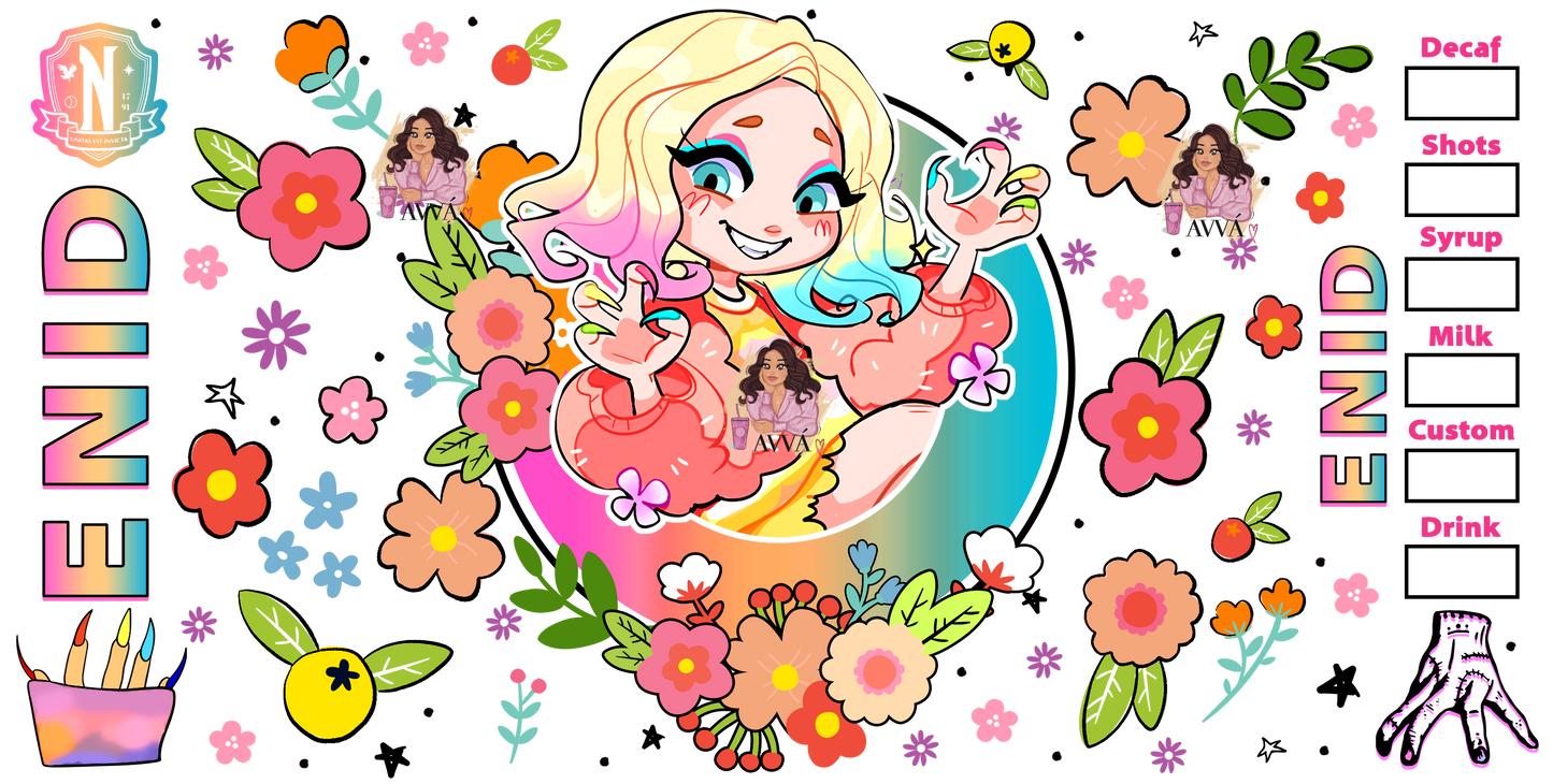 40 - Cute Wolf Girl UV DTF