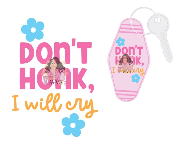 Don't Honk 5pk - Motel Keychain UV DTF Decal