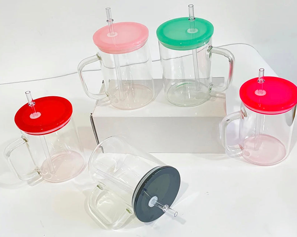 Clear Glass Can Mugs