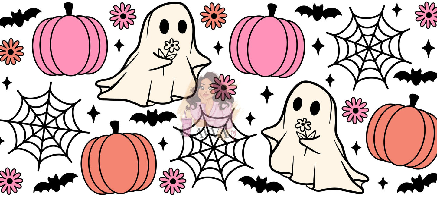 136 - Ghost Night Bat - 40oz Tumbler Wrap