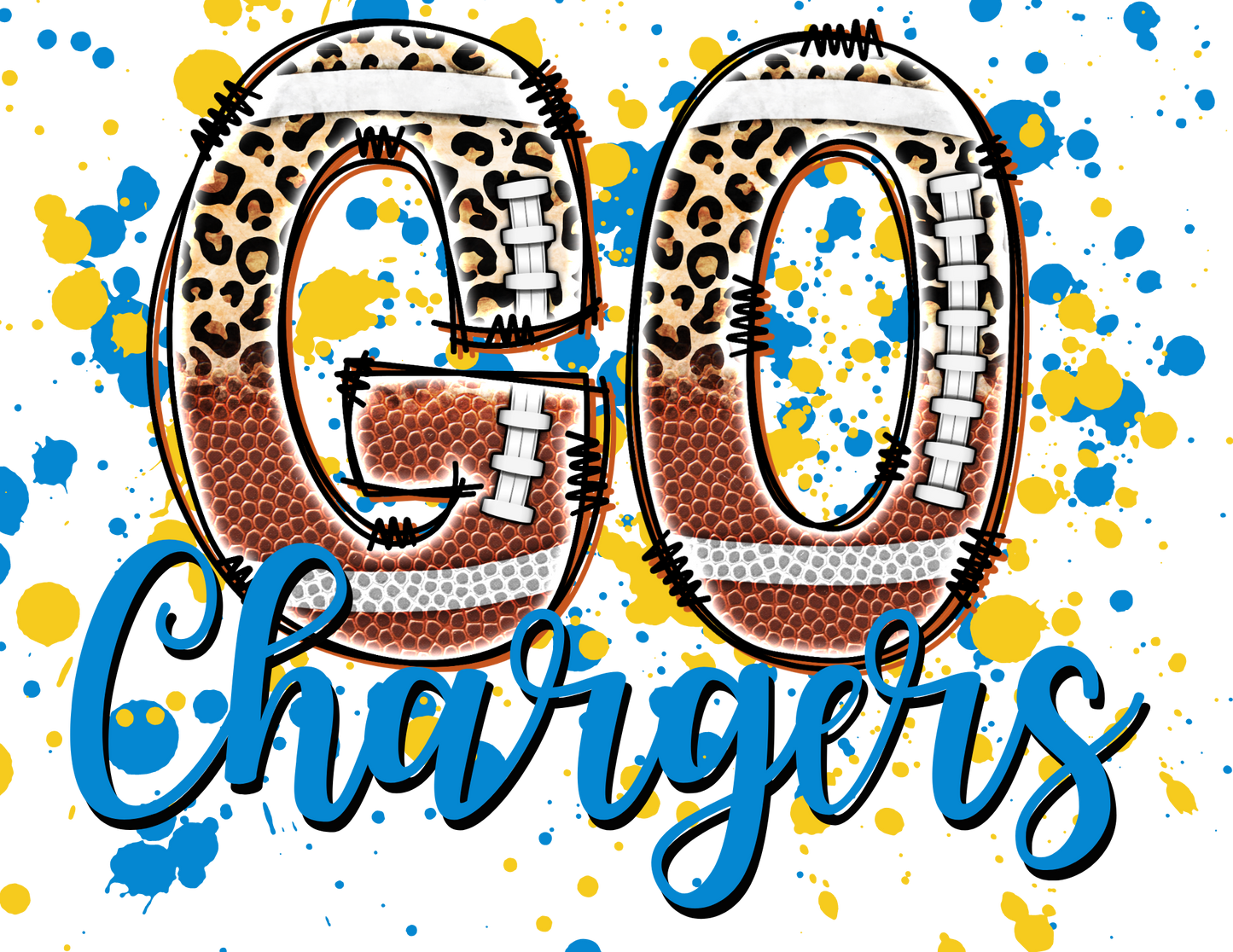 311 - Go Chargers UV DTF Decal