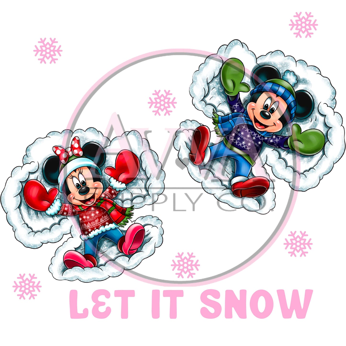 730 - Snow Mouse Pink - Wrap