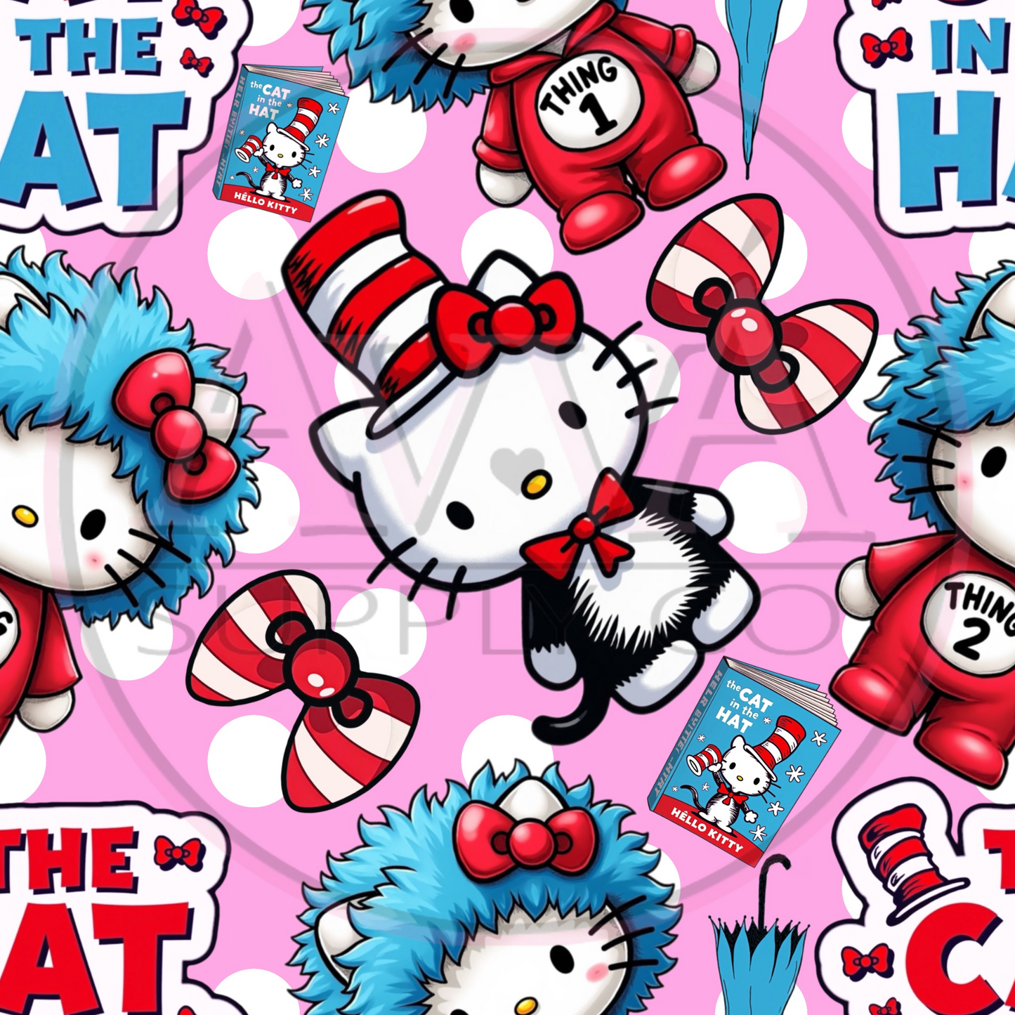 765 - Kitty Thing1, Thing 2 - Decal