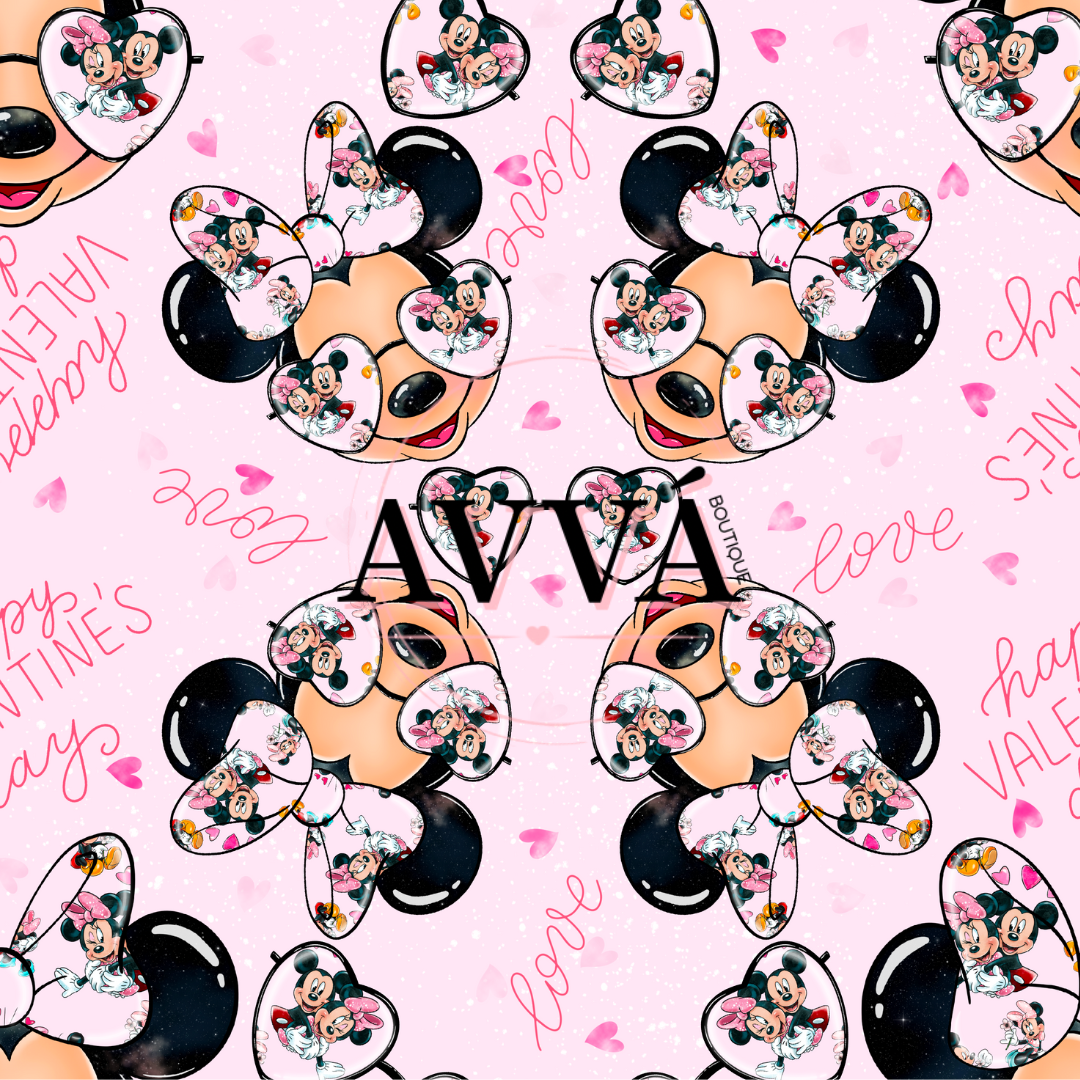 589 - Blushin Mouse 12x12 Vinyl and Decal Set