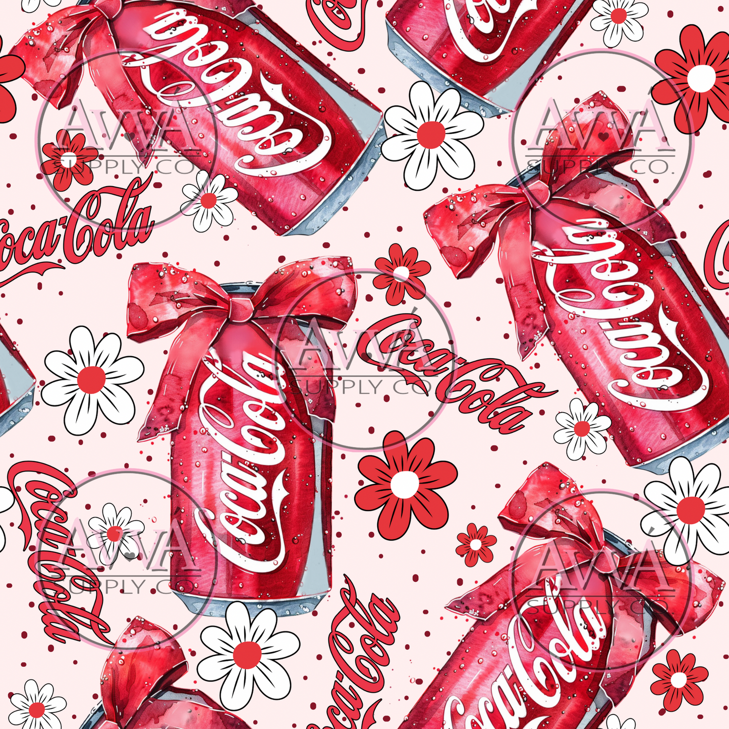 Coca Cola and Flowers - Vinyl + Decal + Wrap