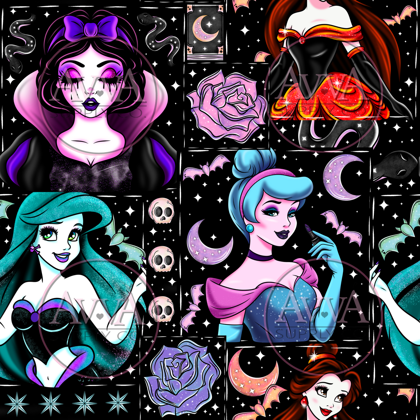 825 - Spooky Princesses - Vinyl + Decal
