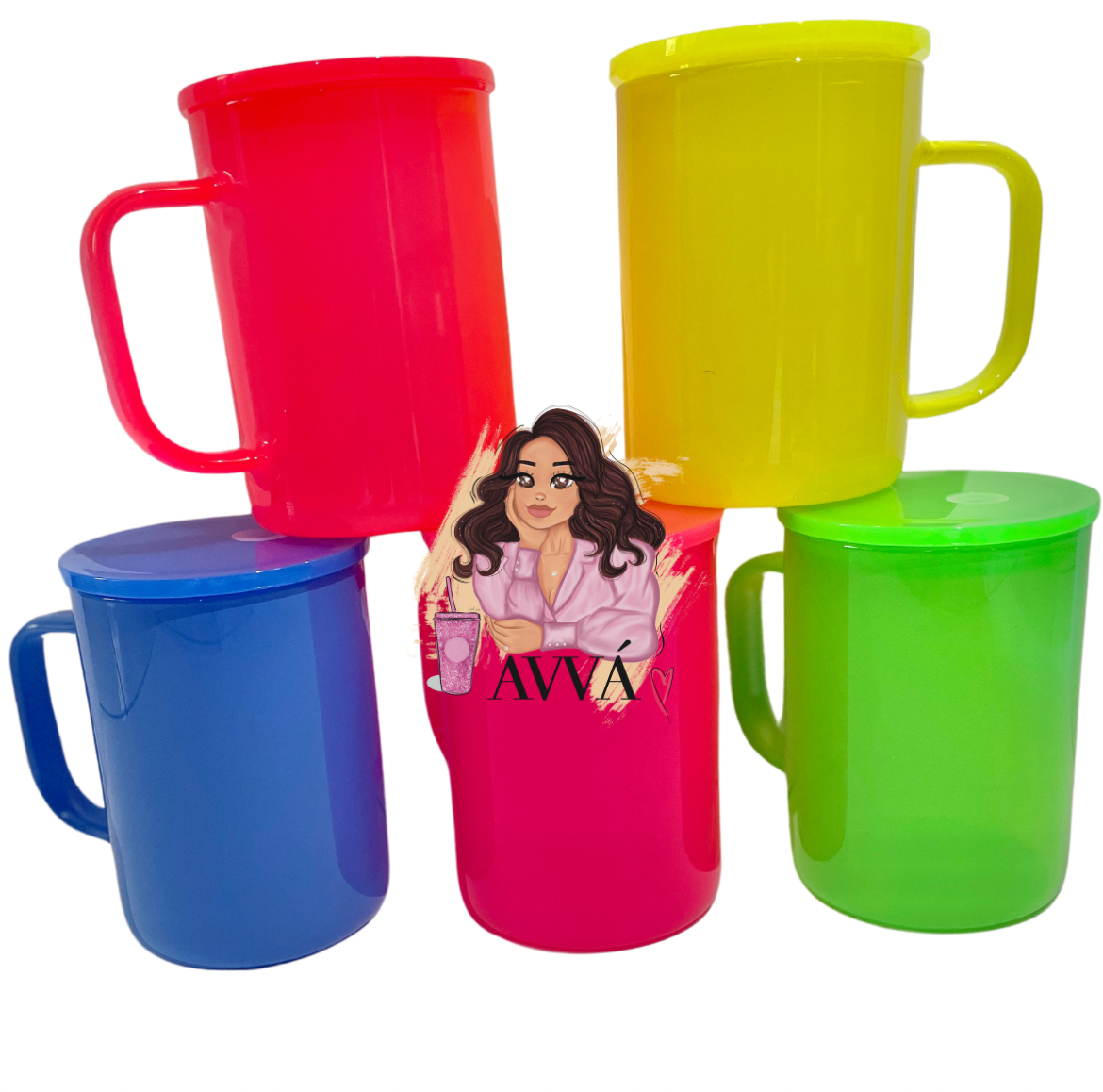 15oz Neon Mugs