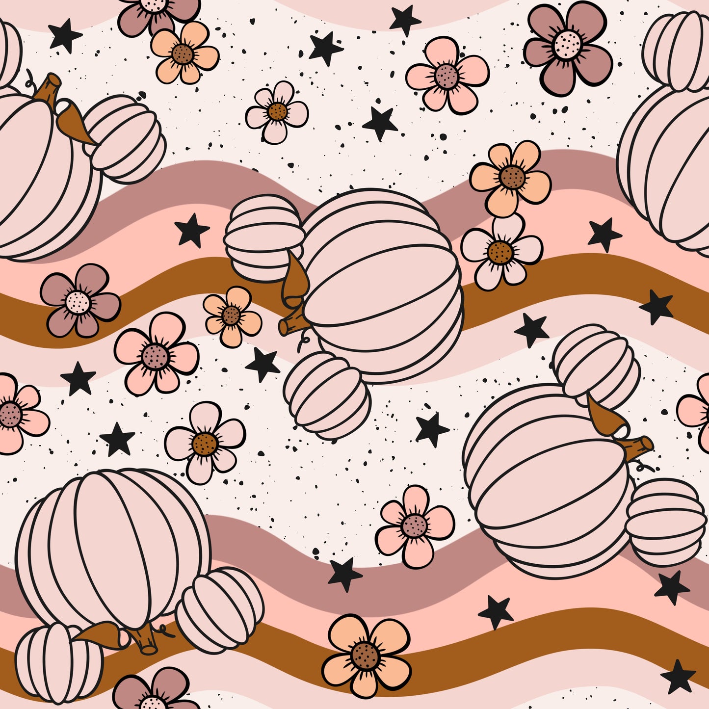 Fall Floral Mouse Head