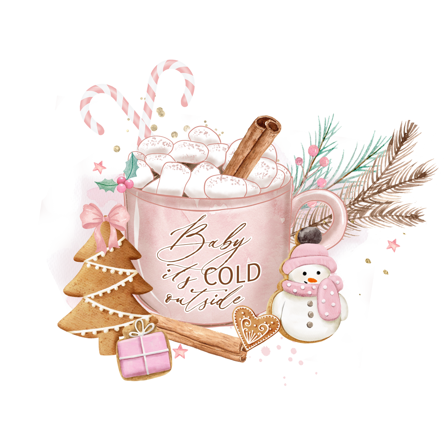 515 - It's Cold Outside UV DTF Decal