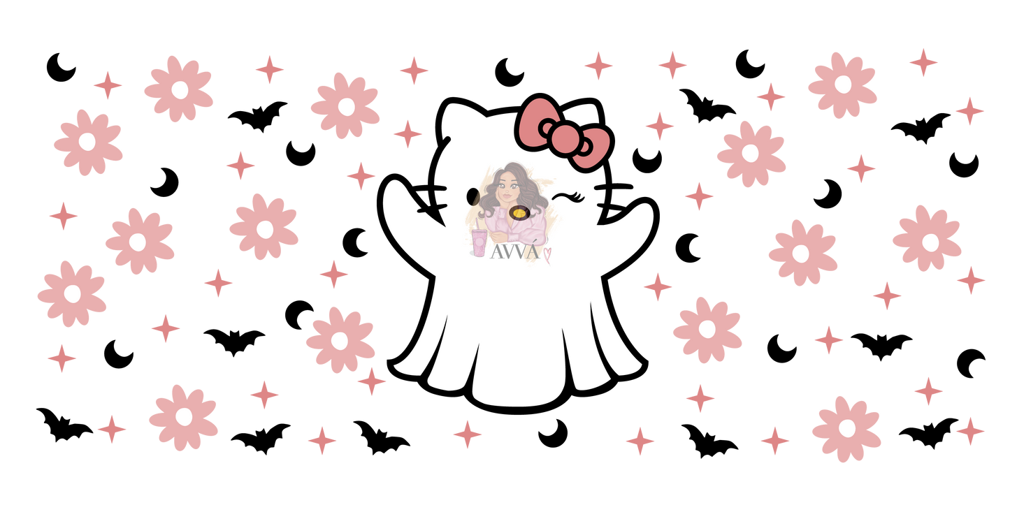 115 - Kitty Ghost UV DTF