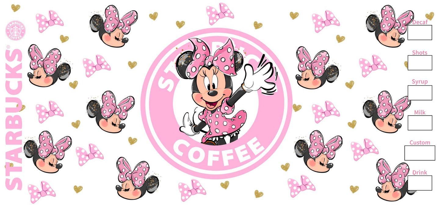 158 - Pink Mouse Starbies UV DTF
