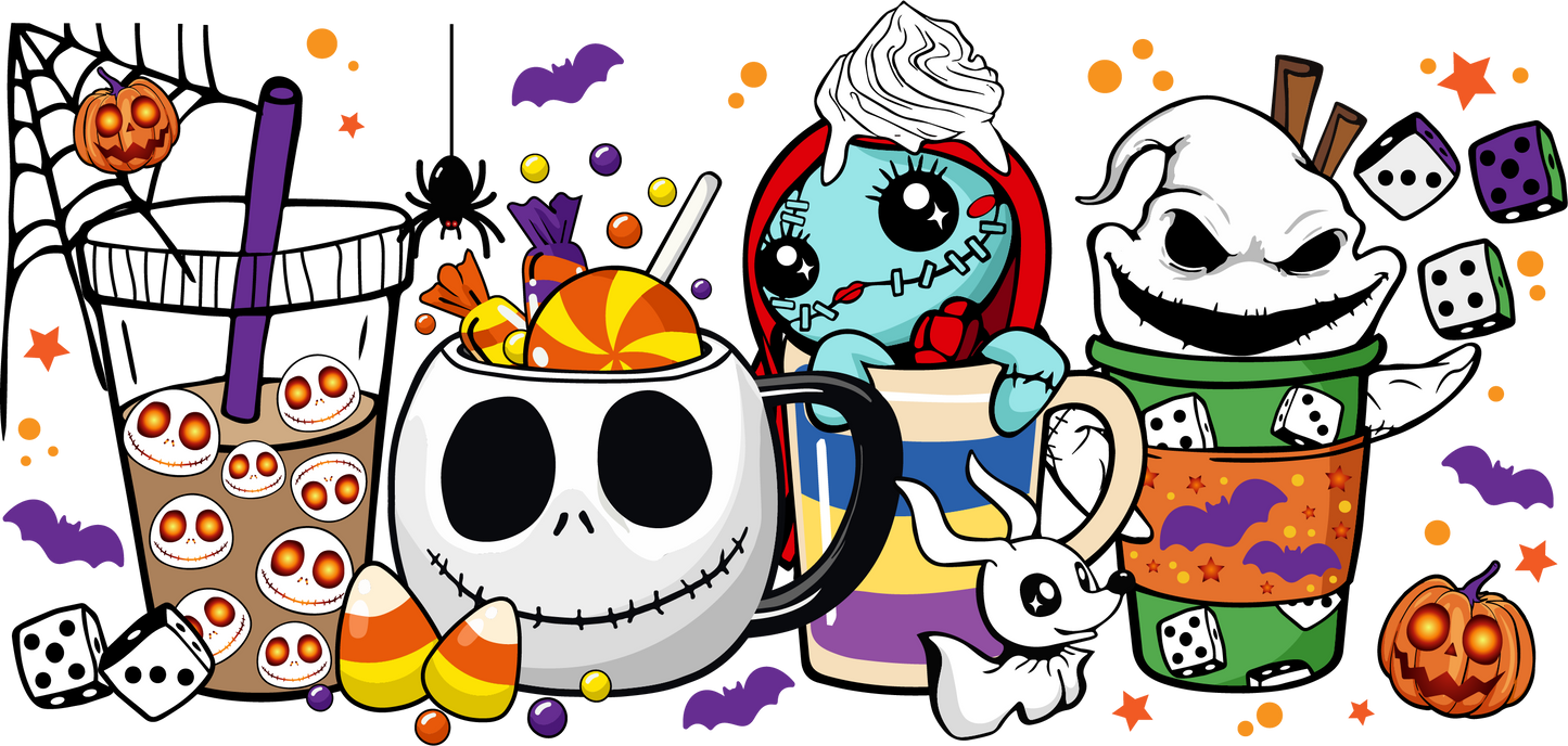 278 - Nightmare Coffee UV DTF wrap