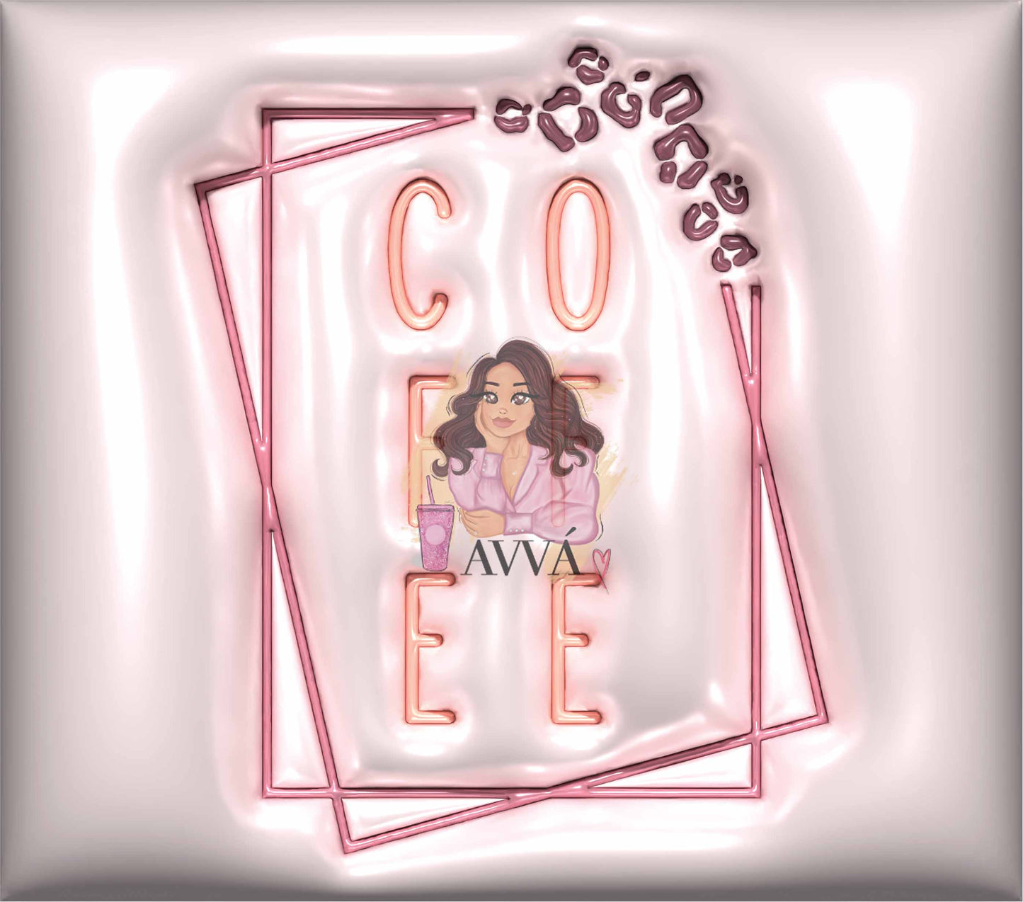 Pink Coffee - 3D Tumbler Wrap