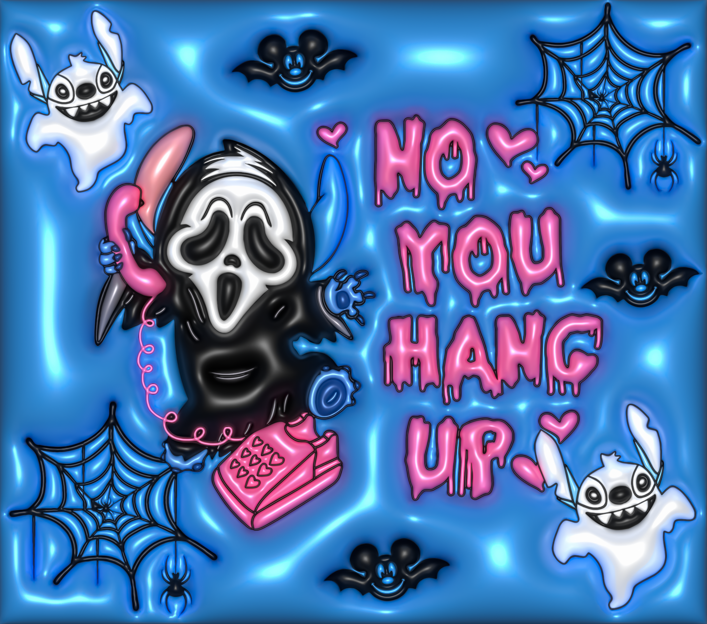 S. Ghostface - No You Hang Up 3D Tumbler Wrap