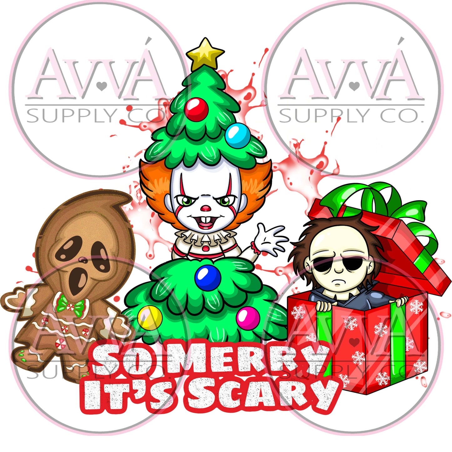740 - So Merry It's Scary - Vinyl + Wrap + Decal
