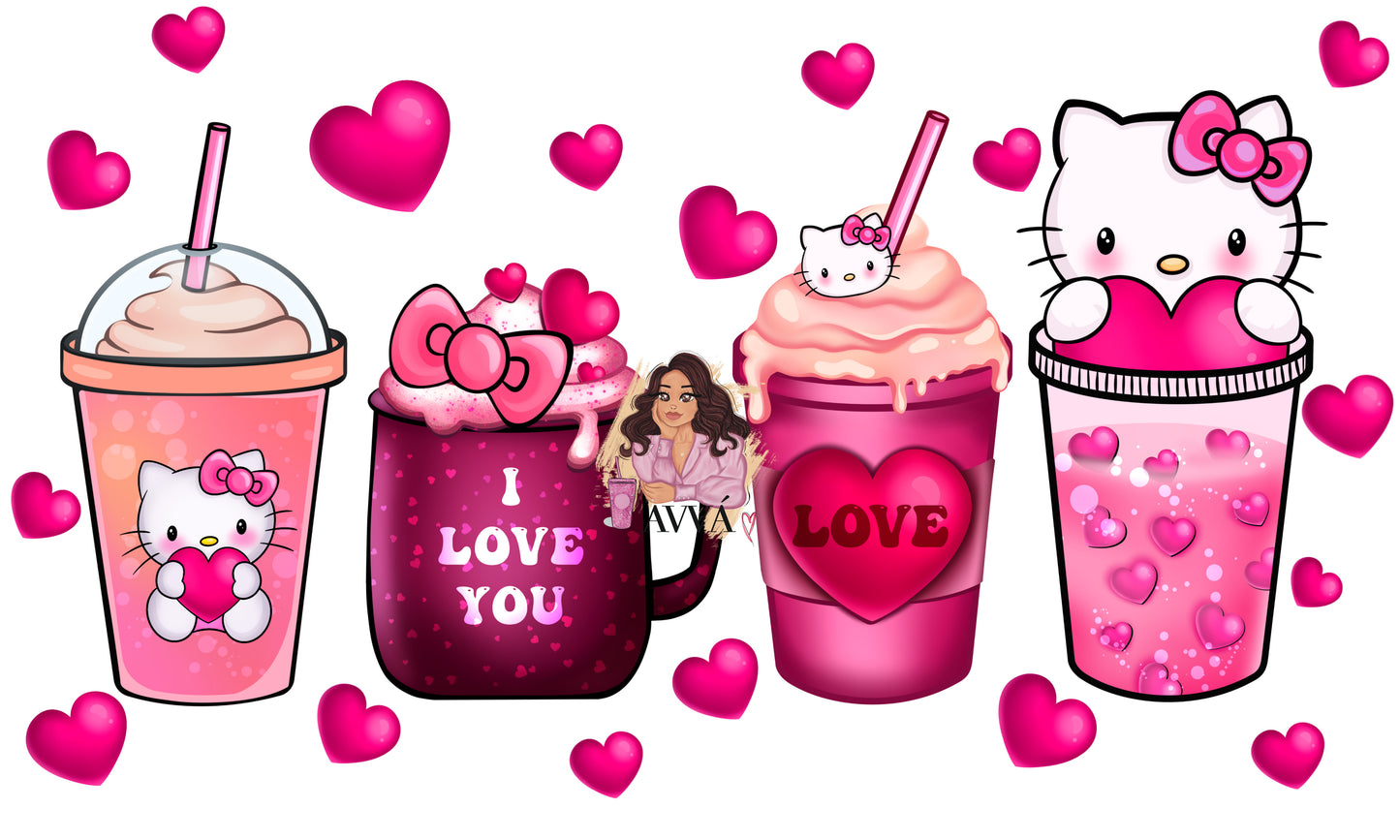 621 - Sweet Cat Latte Wrap