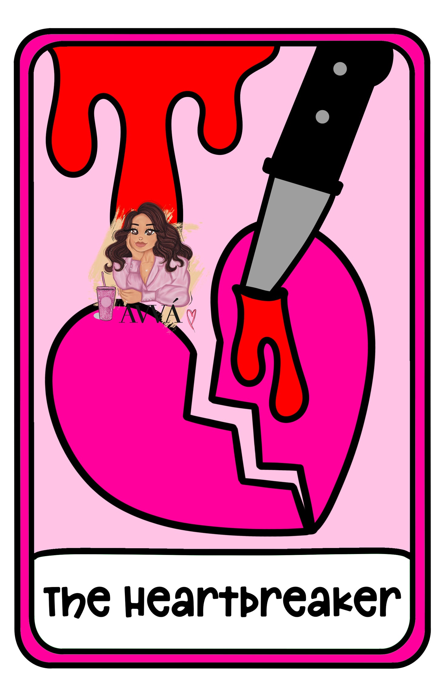 628 - Valentine Tarot Cards Decal