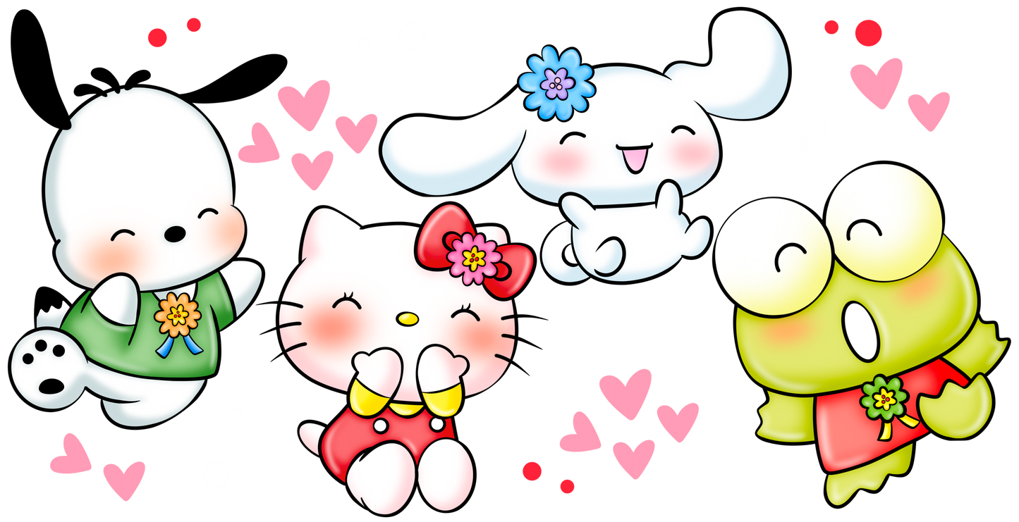 644 - Happy Kawaii Babies Cup Wrap