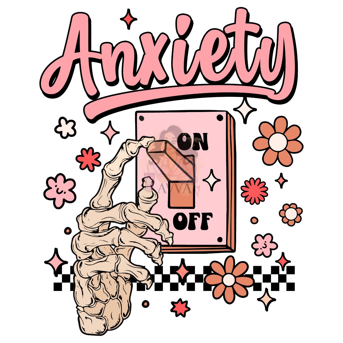 293 - Pretty Anxious UV DTF Decal