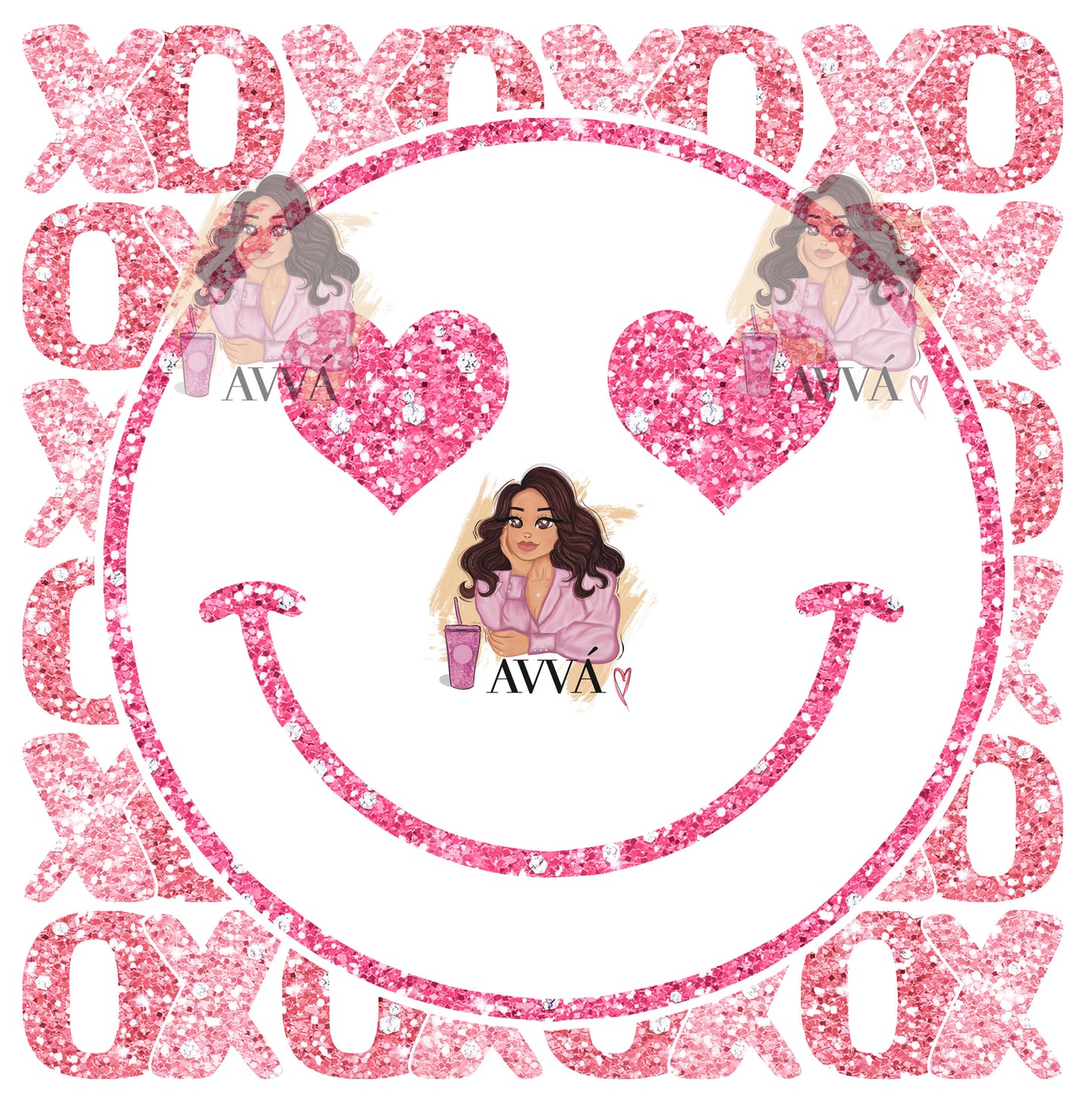 XOXO Face - DTF Transfer