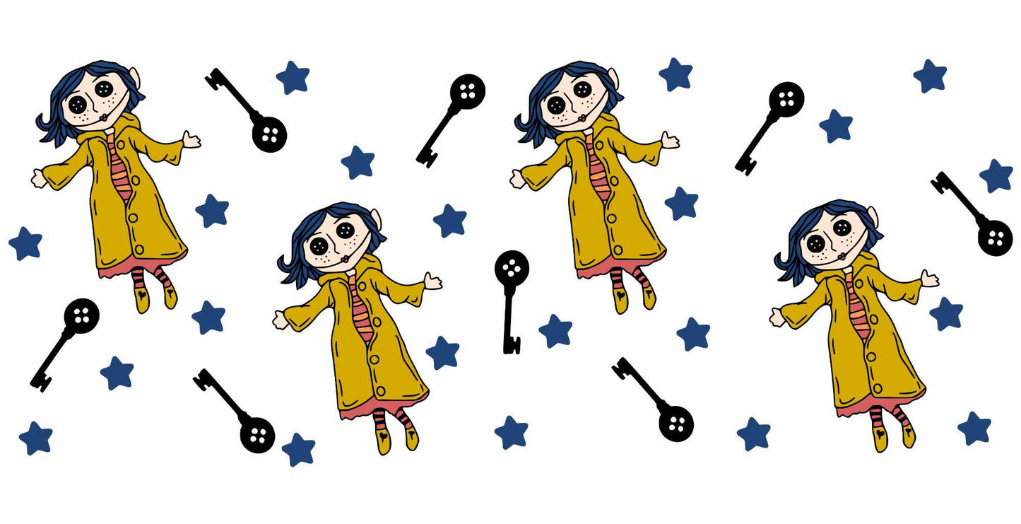 24 - Button Doll UV DTF