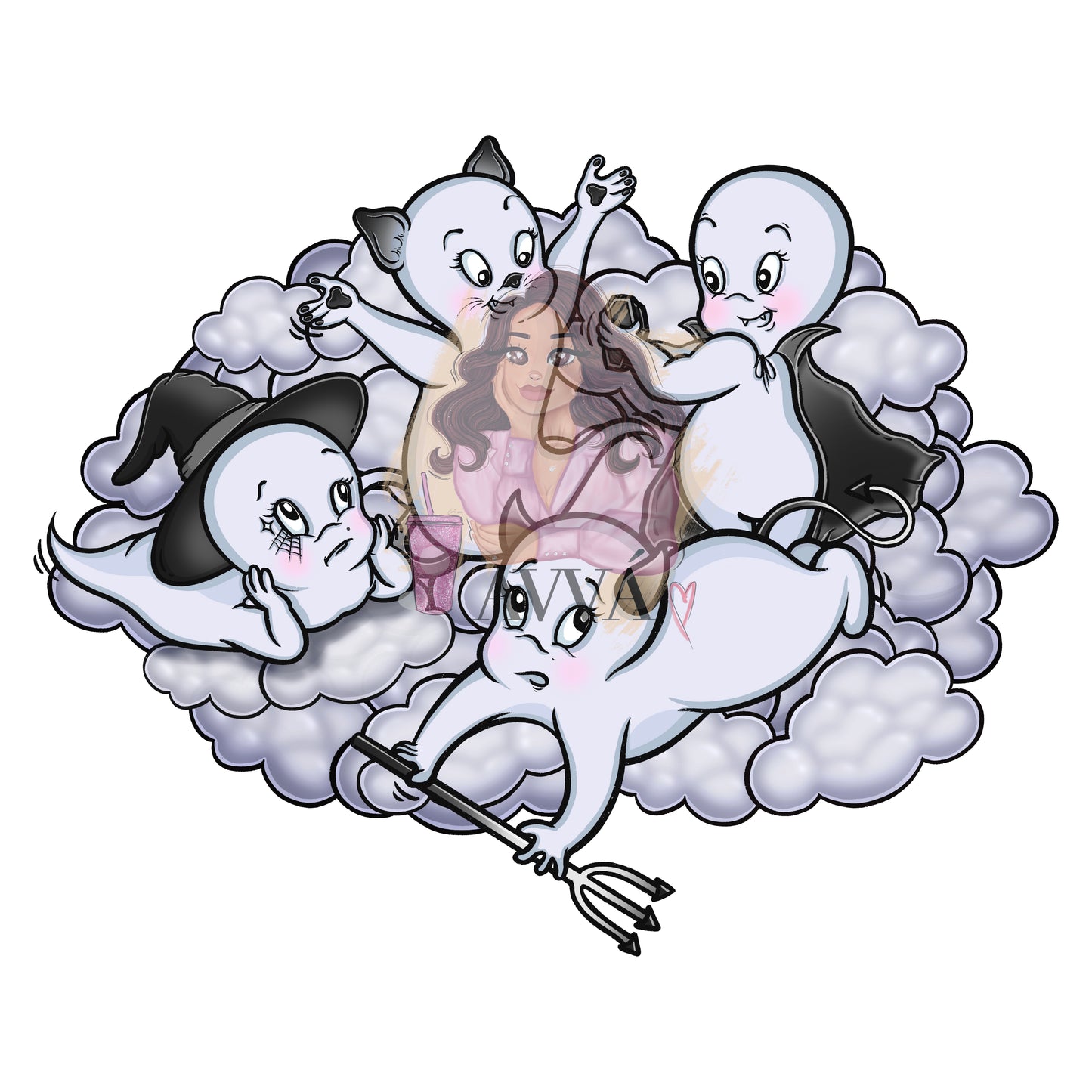 Friendly Ghost- Vinyl + Decal