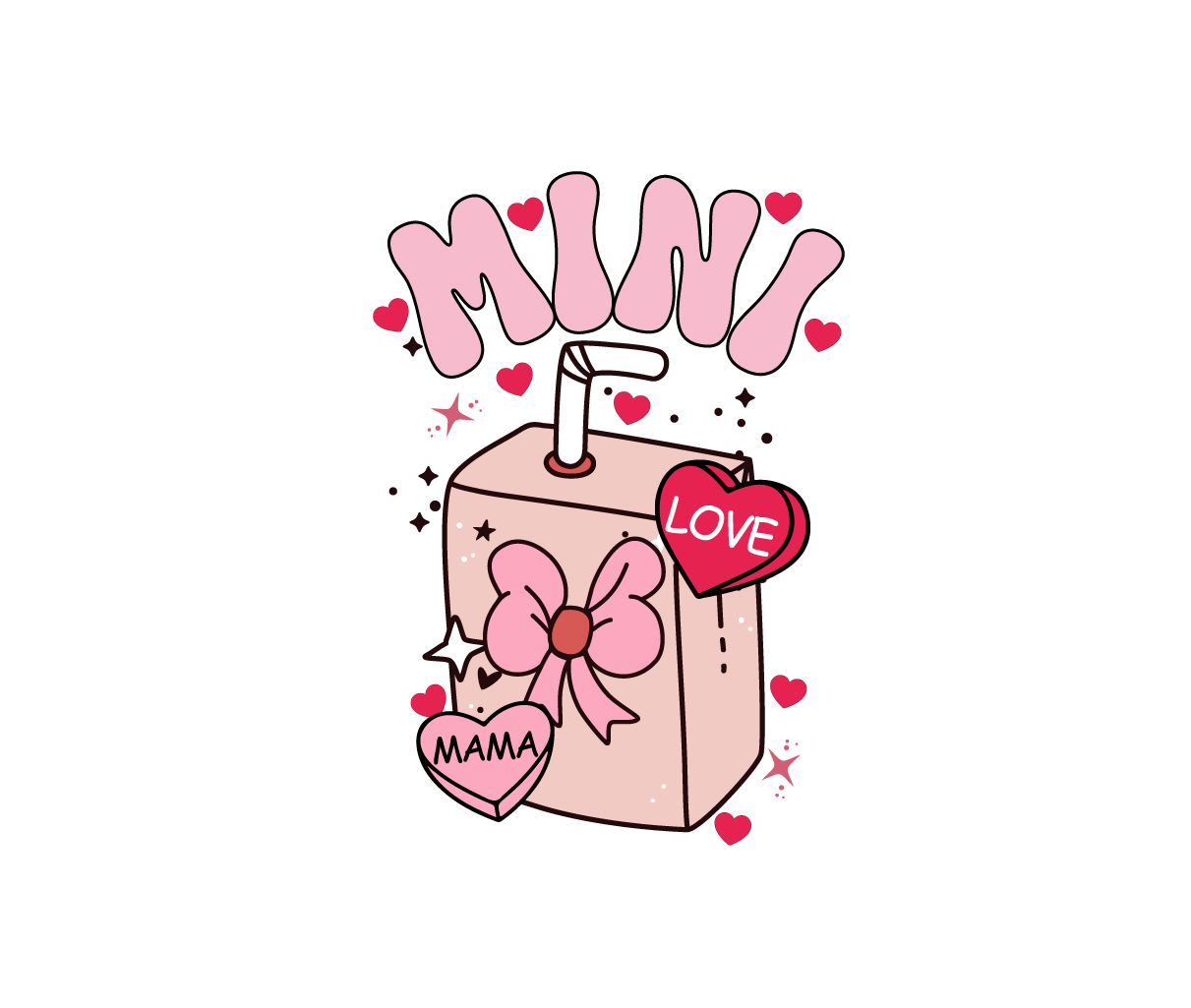 588 - Mama, Mini Decal Set