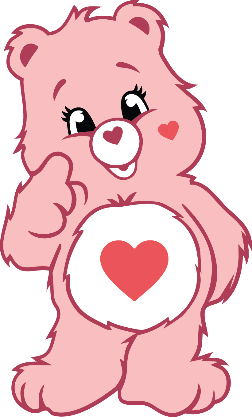 Cute Heart Bear Decal