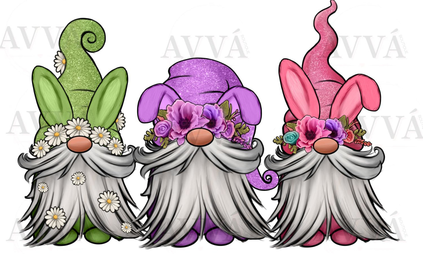 28a - Easter Spring Gnomes Libbey