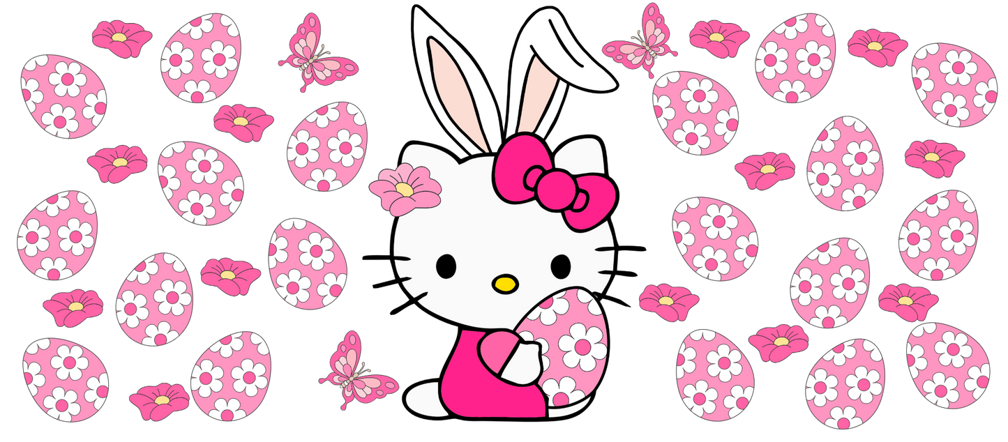 36a - Floral Easter Kitty Libbey