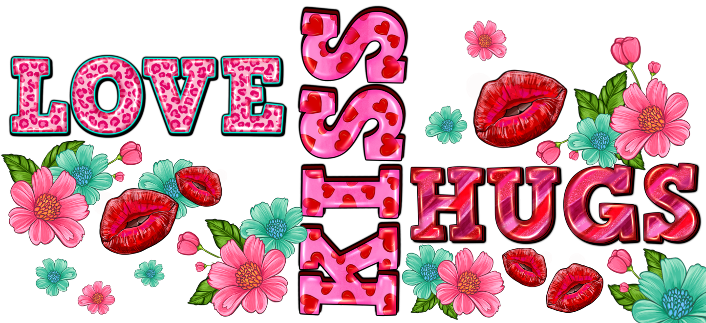 38a - Floral Love and Kisses 16oz Libbey