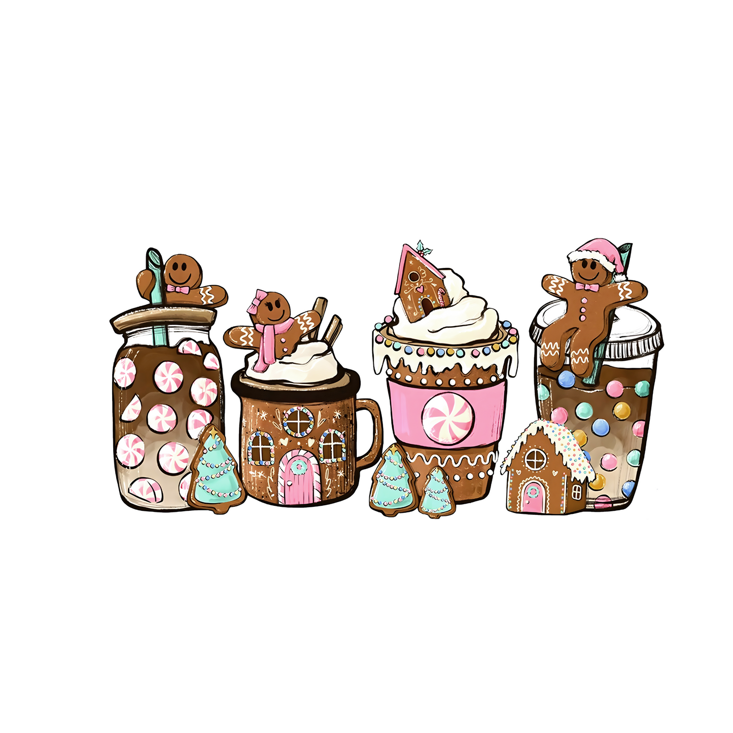 42a - Gingerbread Coffee Pink Libbey