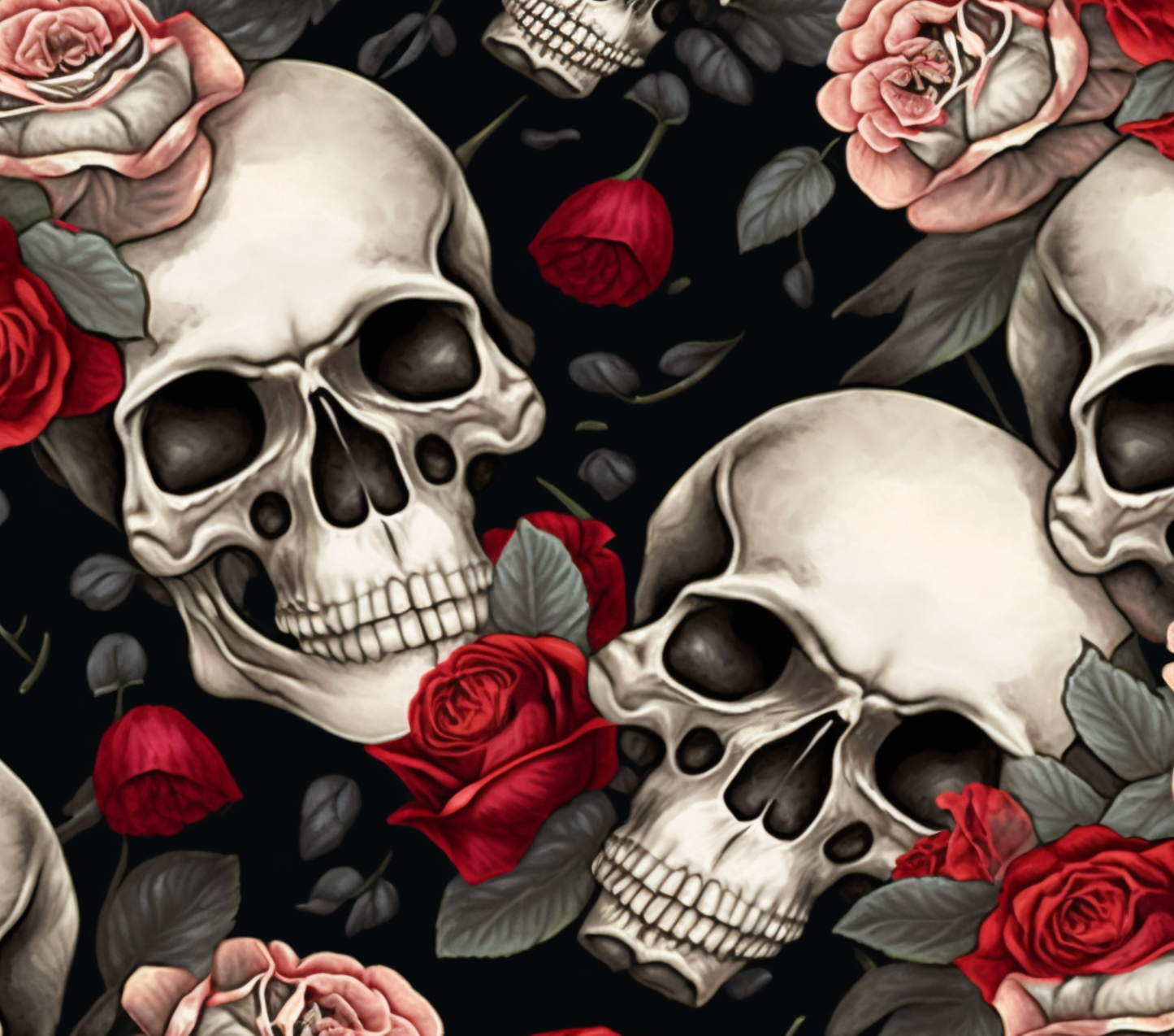 Human Skull Tumbler Wrap