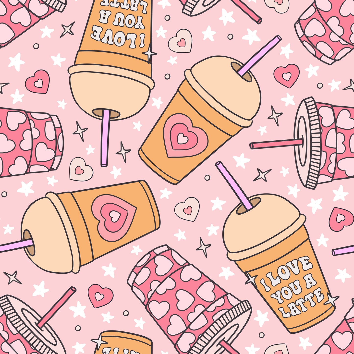 Love You a Latte Cups