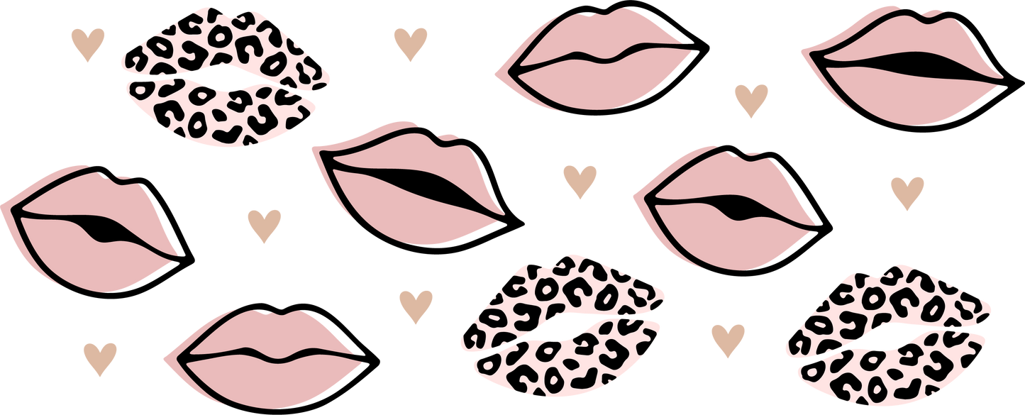 68a - Mauve Leopard Lips 16oz