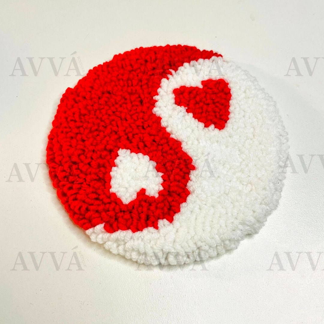 Valentines Mug Rug Coasters