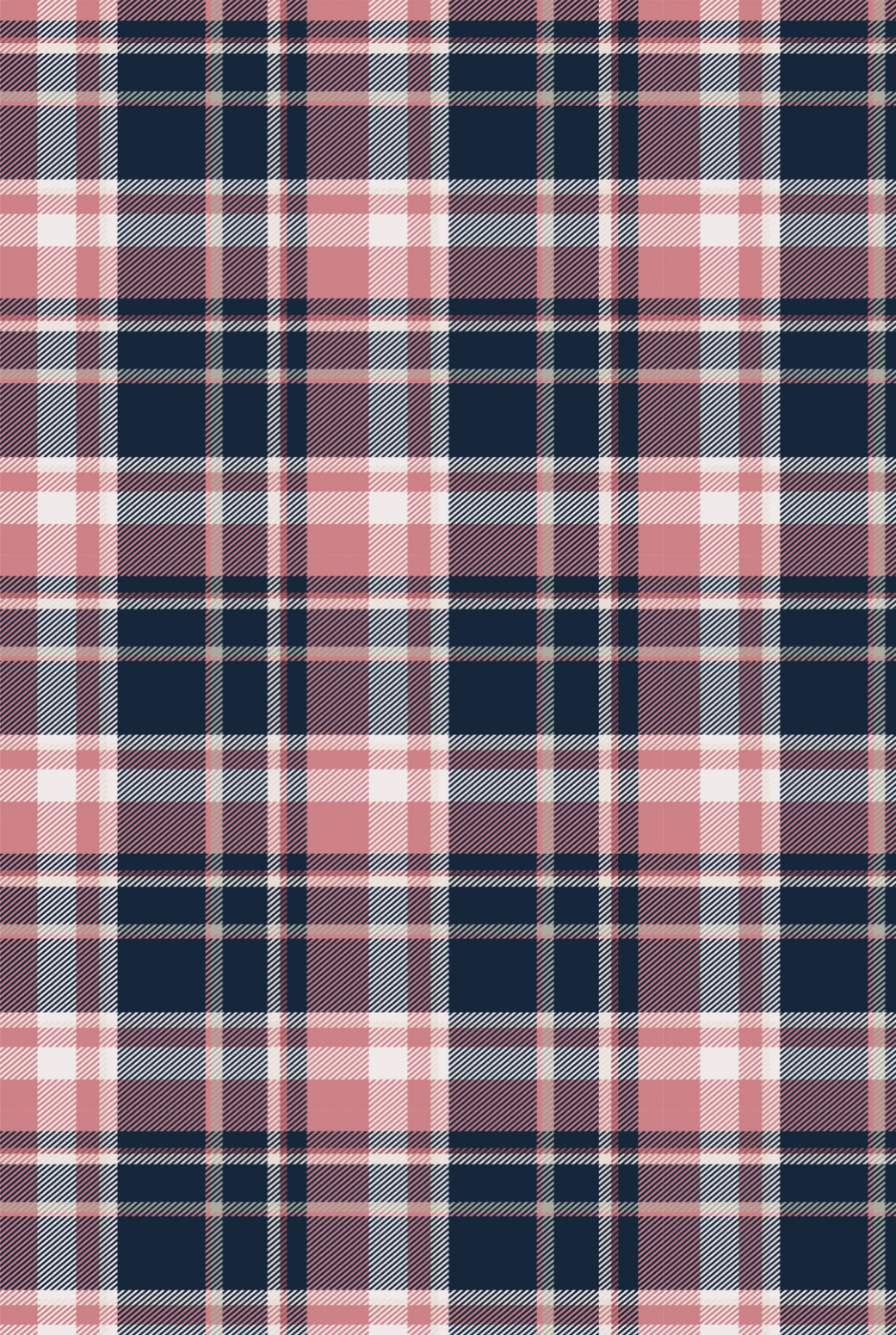 Pink and Navy Plaid