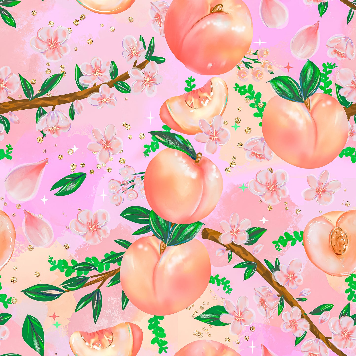 Pretty Peaches 12x12