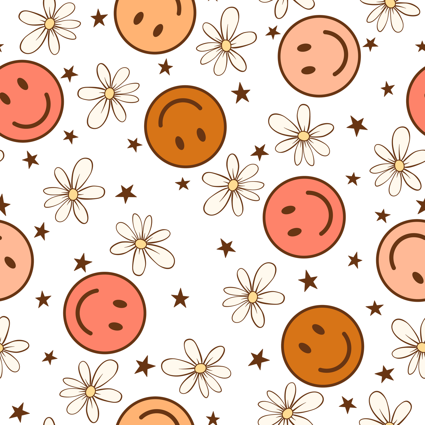 Retro Spring Faces 12x12