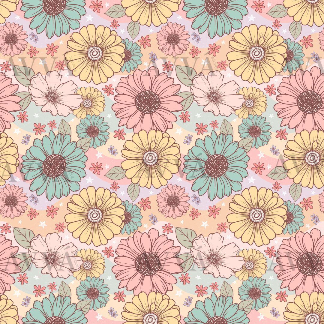 Spring Floral Retro